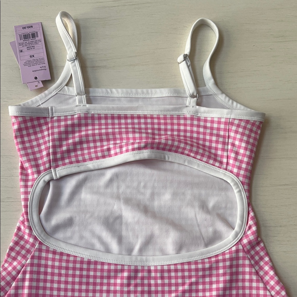wild fable Pink Gingham Athletic Mini Dress - Picture 3 of 3